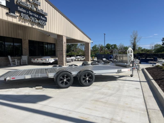 New BRAND NEW ALUMINUM Timpte Motorsports 82"X20' Racing Trailer with Electric Drop Axles & 7K GVWR