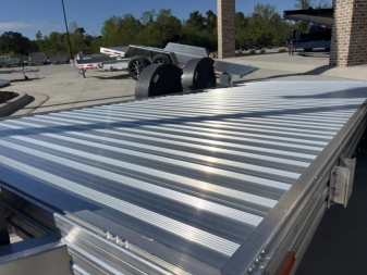 New BRAND NEW ALUMINUM Timpte Motorsports 82"X20' Racing Trailer with Electric Drop Axles & 7K GVWR