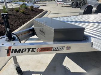 New BRAND NEW ALUMINUM Timpte Motorsports 82"X20' Racing Trailer with Electric Drop Axles & 7K GVWR