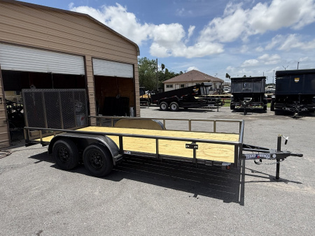 New 2025 Texas Bragg Trailers 83x16 Light Pipe Utility Trailer