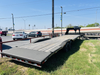 New 2024 Triple R 36ft Lowboy Flatbed Trailer