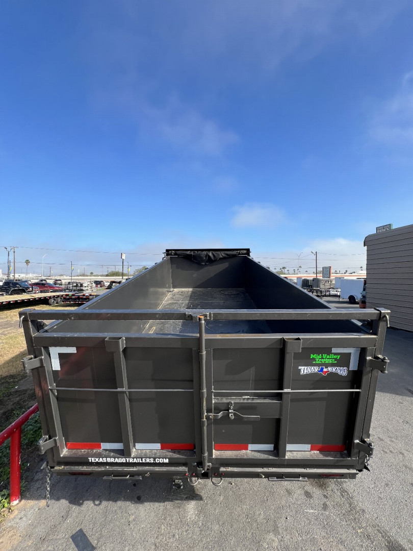 New 2025 Texas Bragg Trailers Dump Trailer 7x16 3ft Walls