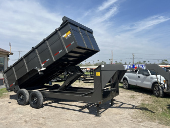 New 2025 Texas Bragg Trailers Dump Trailer 7x16 3ft Walls