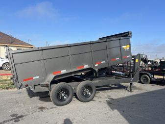 New 2025 Texas Bragg Trailers Dump Trailer 7x16 3ft Walls