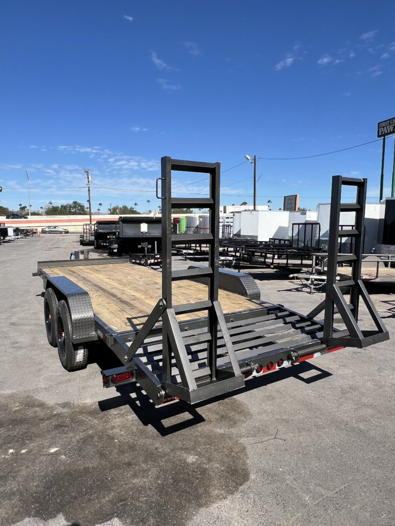 New 2025 Texas Bragg Trailers 20ft Equipment Hauler Flatbed Trailer