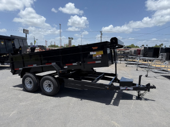 New 2025 TEXAS BRAGG TRAILERS 7x14 Dump 2ft Walls Dump Trailer