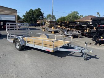 New 2023 ALCOM 7X14FT ALUMINUM Utility Trailer