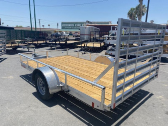 New 2023 ALCOM ALUMINUM 7X12FT Utility Trailer