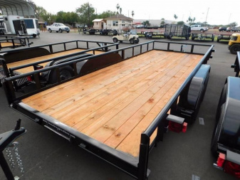 New 2025 TEXAS BRAGG TRAILERS 18' Tandem Axle Pipetop Utility Trailer