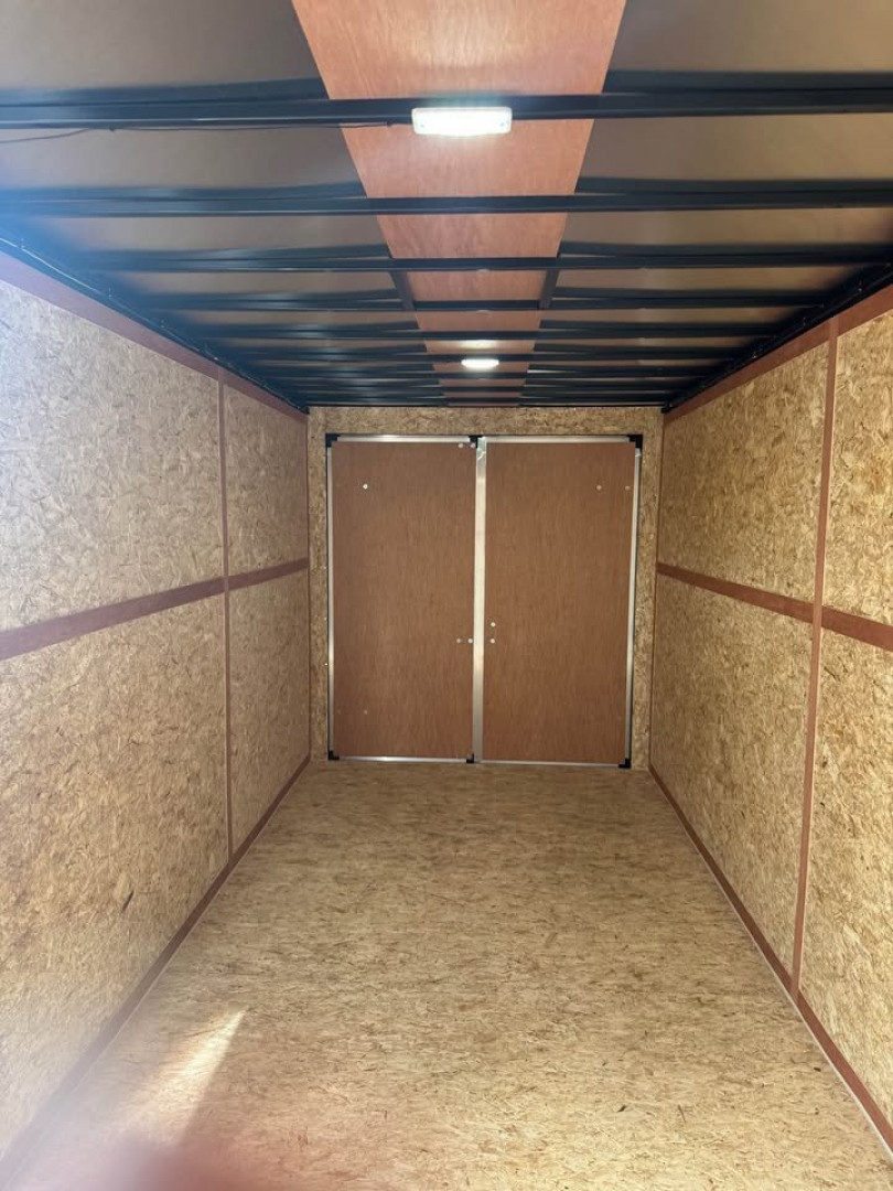 New 2026 7X16 Contractor Enclosed Trailer - Roof racks, 5200lb axles!
