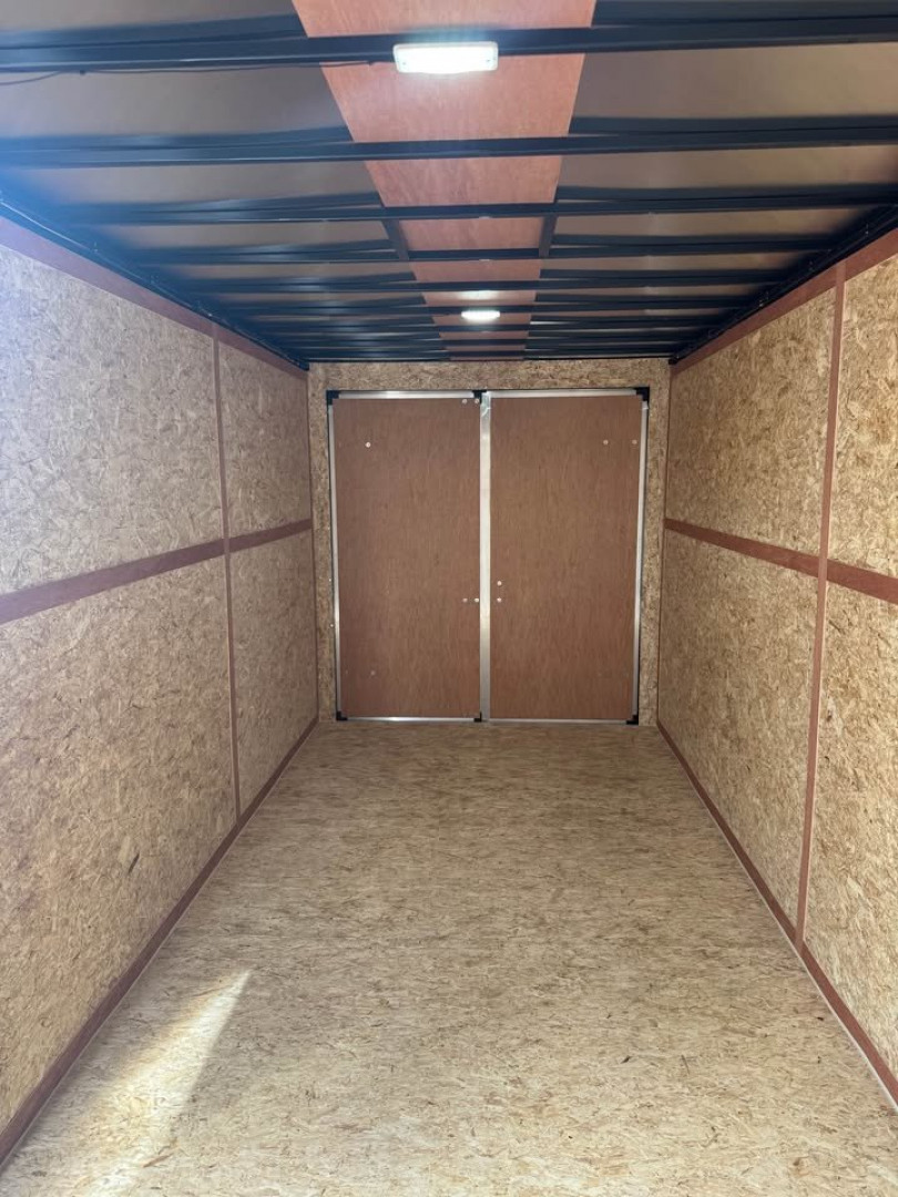 New 2026 7X16 Contractor Enclosed Trailer - Roof racks, 5200lb axles!