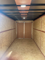 New 2026 7X16 Contractor Enclosed Trailer - Roof racks, 5200lb axles!