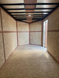 New 2026 7X16 Contractor Enclosed Trailer - Roof racks, 5200lb axles!