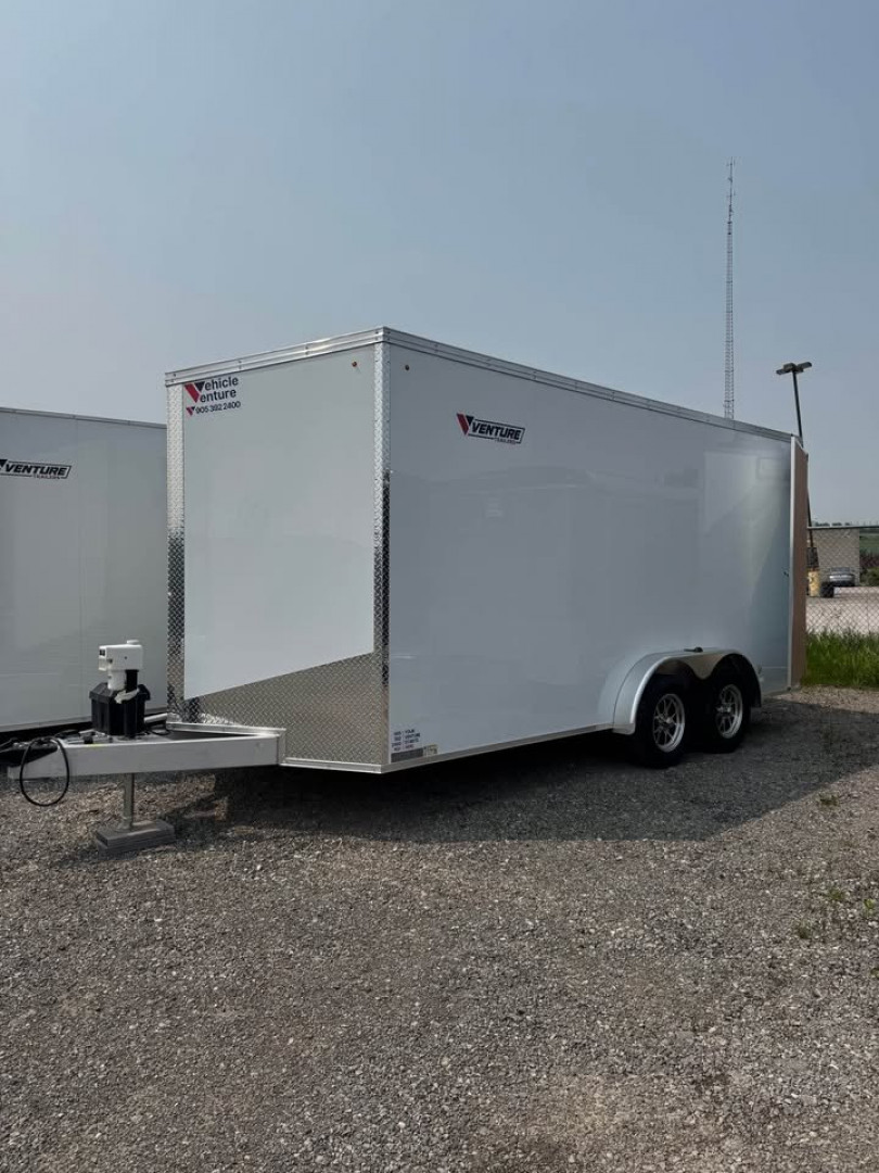 New 2025 7.5x16 Aluminum Enclosed Trailer - LOADED WITH UPGRADES -7x16