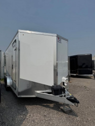 New 2025 7.5x16 Aluminum Enclosed Trailer - LOADED WITH UPGRADES -7x16