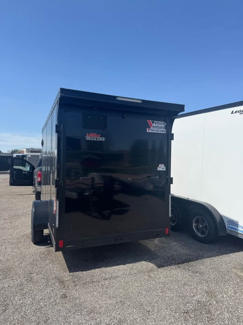 New 2025 6x12 Enclosed Trailer with rear spoiler