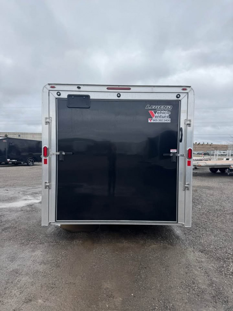 New 2025 8x20 + 3' V-Nose Enclosed Aluminum Legend Trailer with 7' Interior Height