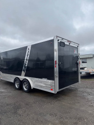 New 2025 8x20 + 3' V-Nose Enclosed Aluminum Legend Trailer with 7' Interior Height