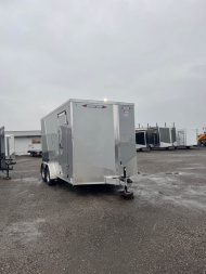 New 2025 7x14 + 2' V-Nose Enclosed Aluminum Trailer