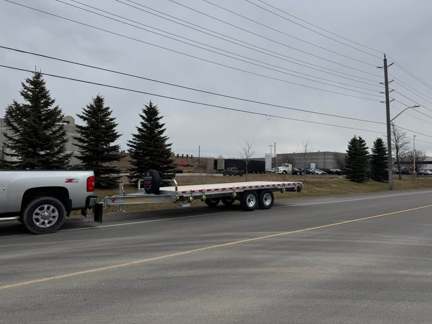 Used 8.5X20 Open Deckover Rental Trailer