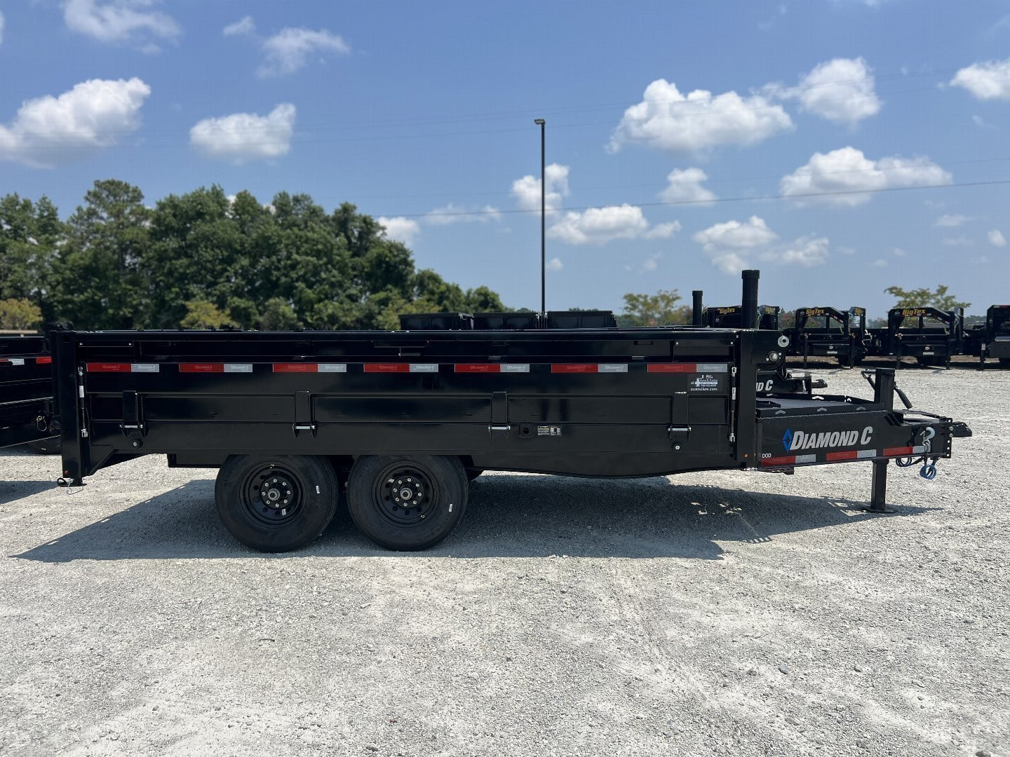 New 2024 Diamond C DOD207 8x14 Deckover Dump Trailer