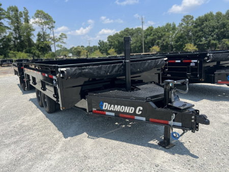 New 2024 Diamond C DOD207 8x14 Deckover Dump Trailer