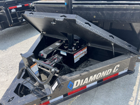 New 2024 Diamond C DOD207 8x14 Deckover Dump Trailer