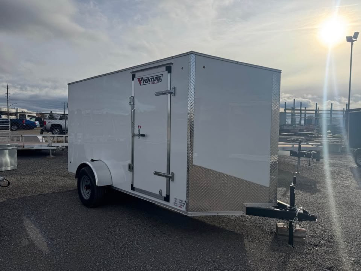 Used 6X12 ENCLOSED RENTAL TRAILER