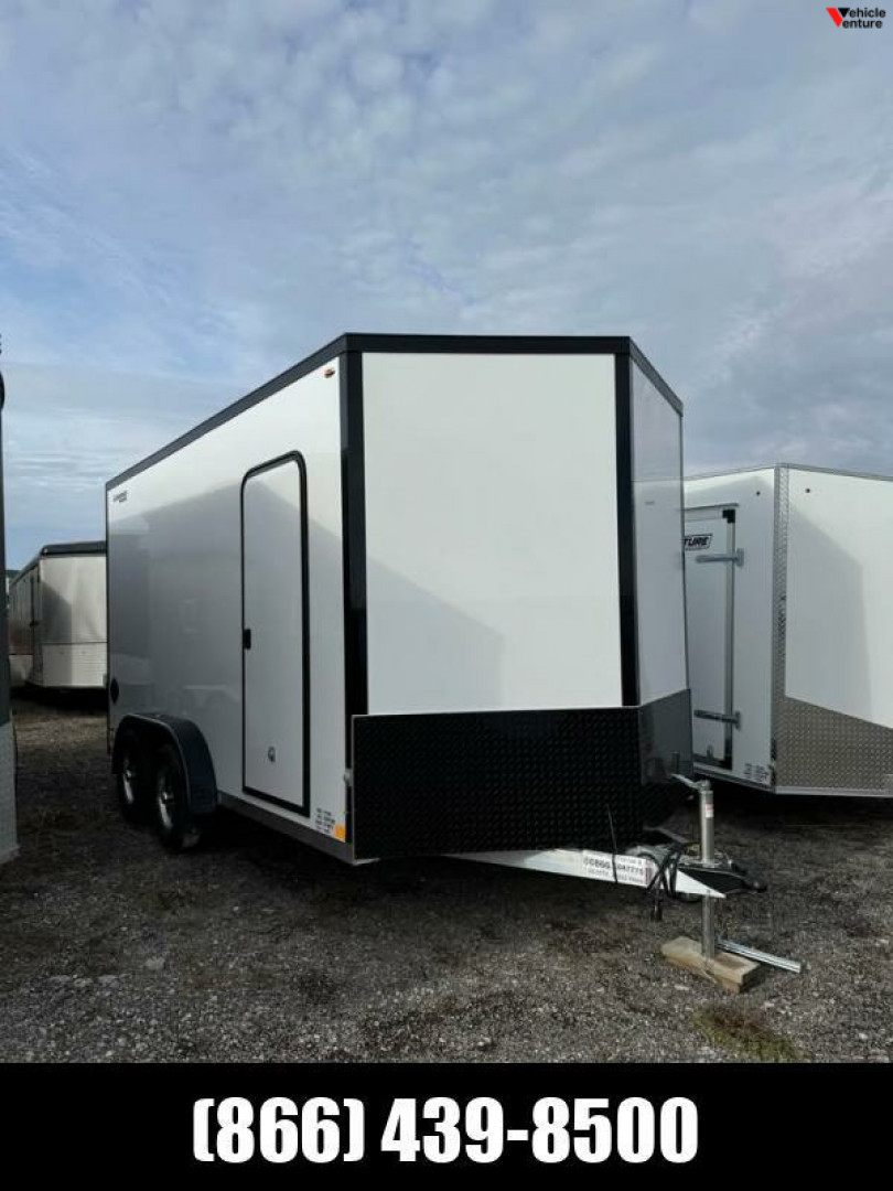 New 2025 7.5x14 + 2' V-Nose Enclosed Aluminum Legend Trailer