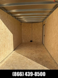 New 2025 7.5x14 + 2' V-Nose Enclosed Aluminum Legend Trailer