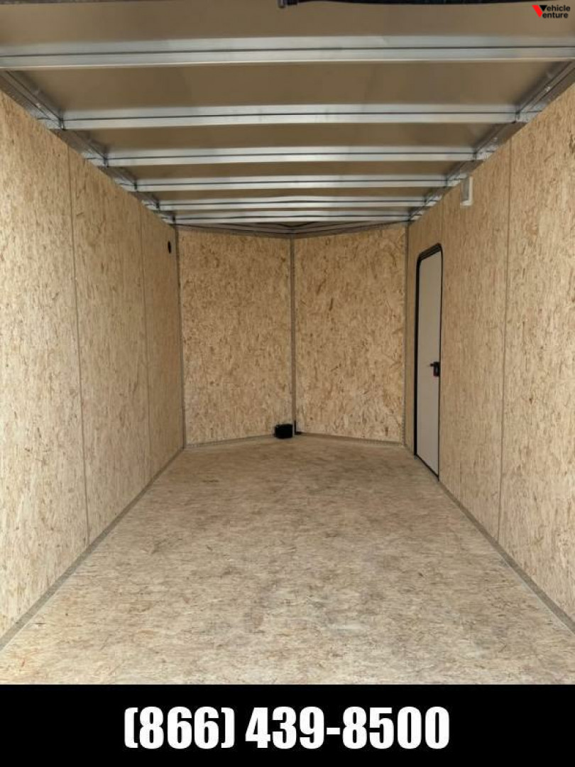 New 2025 7.5x12 + 2' V-Nose Enclosed Aluminum Legend Trailer