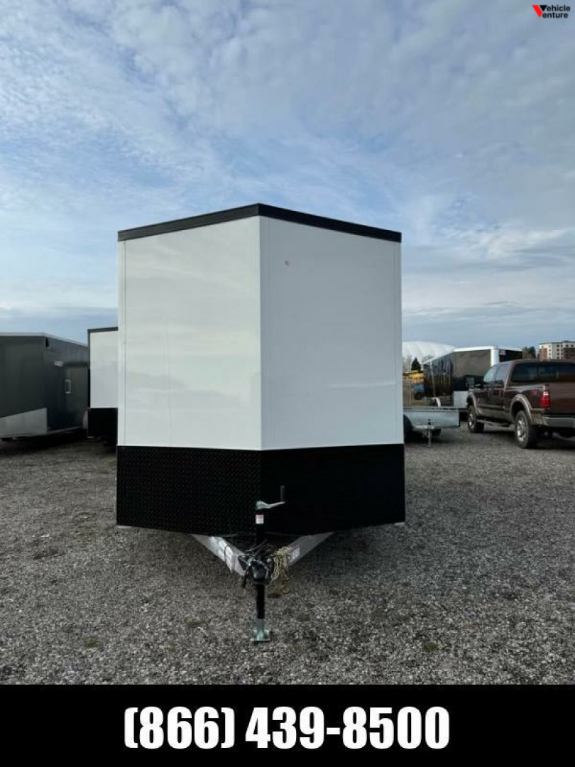 New 2025 7.5x12 + 2' V-Nose Enclosed Aluminum Legend Trailer