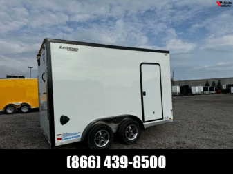 New 2025 7.5x12 + 2' V-Nose Enclosed Aluminum Legend Trailer