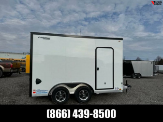New 2025 7.5x12 + 2' V-Nose Enclosed Aluminum Legend Trailer