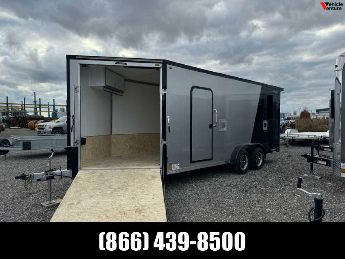 New 2025 7.5x23 All Aluminum Enclosed Legend Snow Trailer