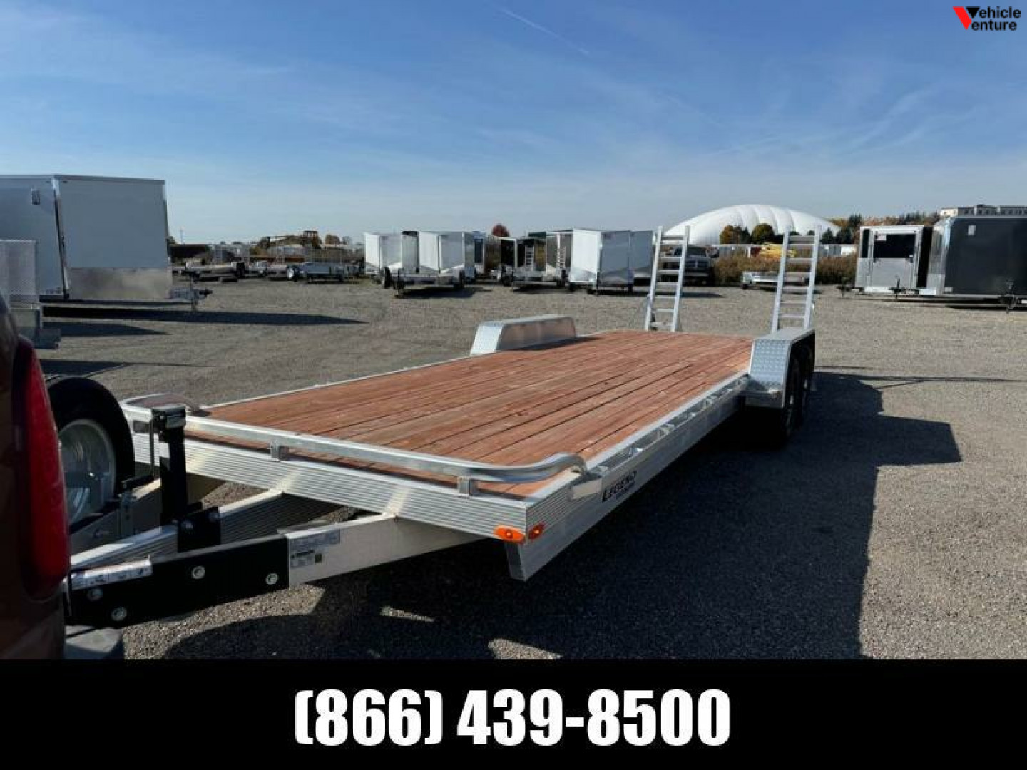 Used 7X24 Open Equipment Hauler Rental Trailer