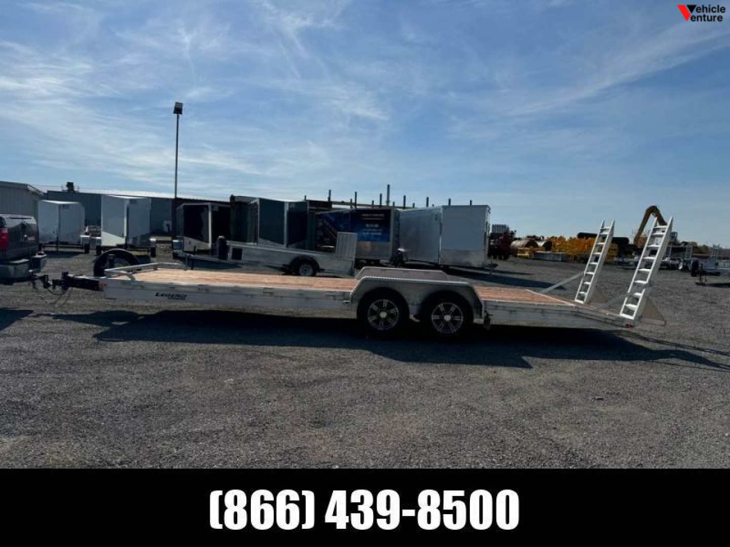 Used 7X24 Open Equipment Hauler Rental Trailer