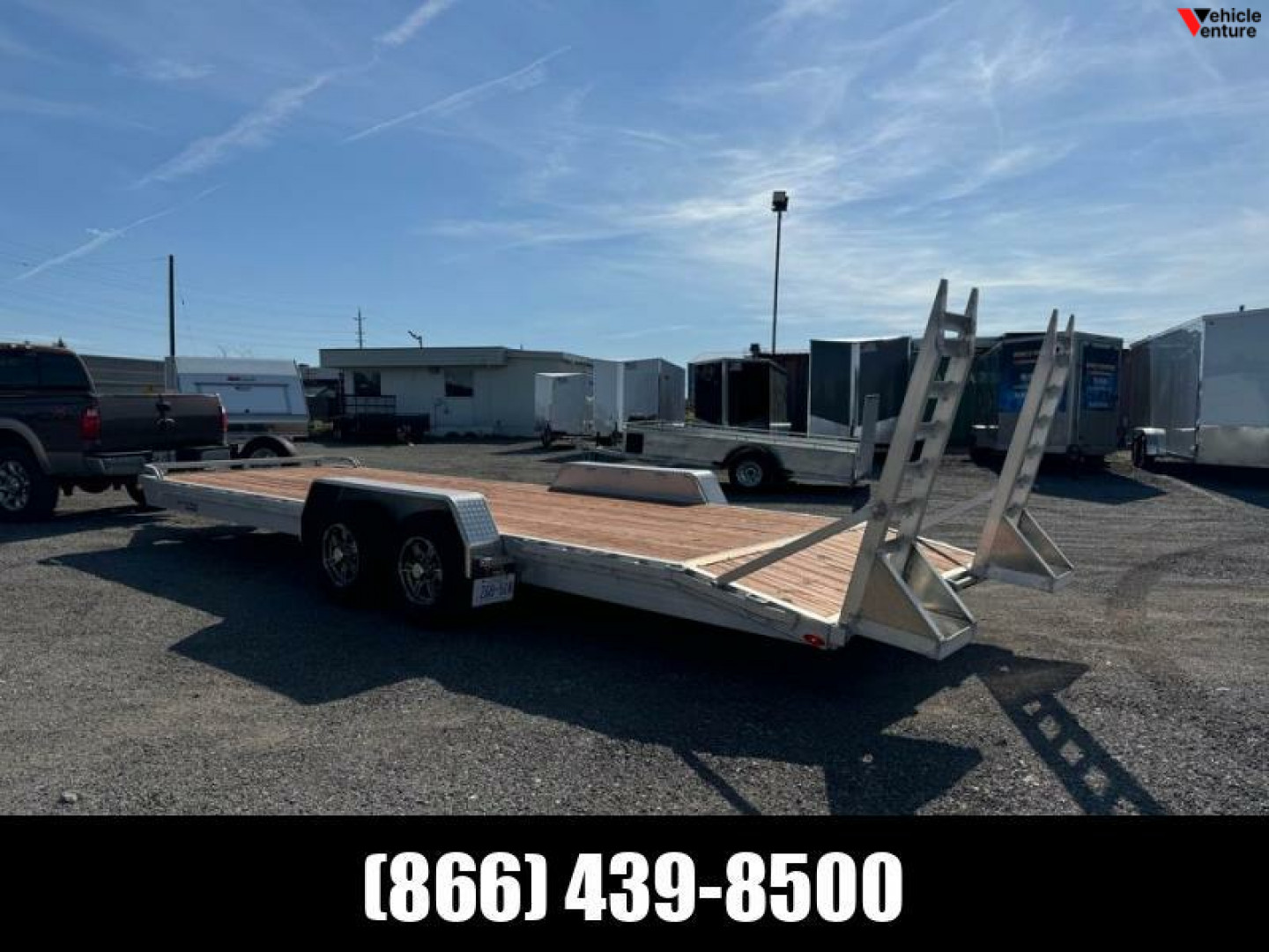 Used 7X24 Open Equipment Hauler Rental Trailer