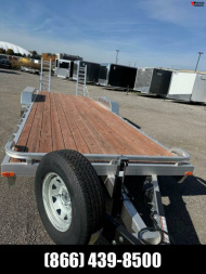 Used 7X24 Open Equipment Hauler Rental Trailer