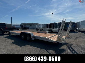 Used 7X24 Open Equipment Hauler Rental Trailer