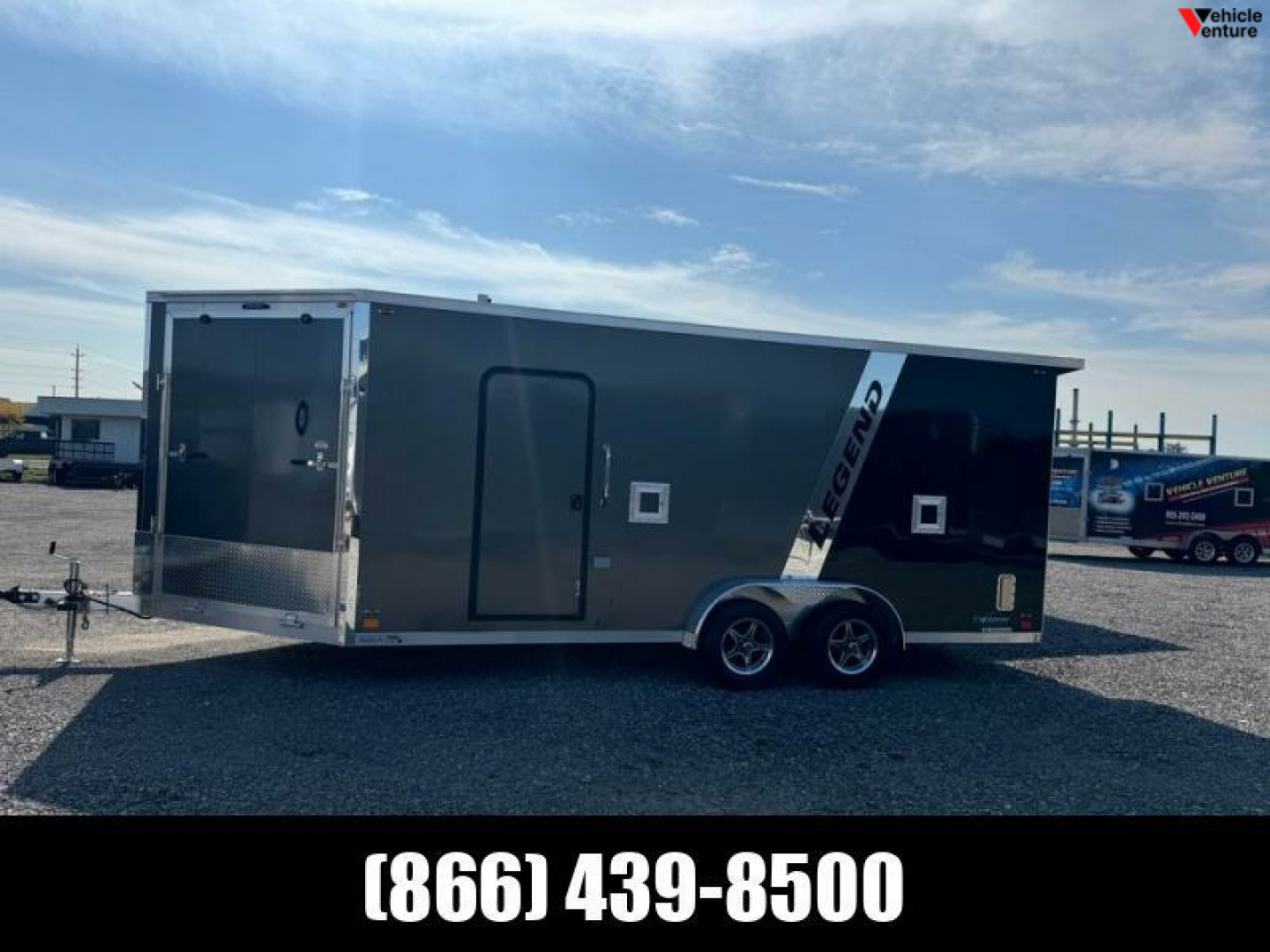 New 2025 7.5x23 All Aluminum Enclosed Legend Snow Trailer