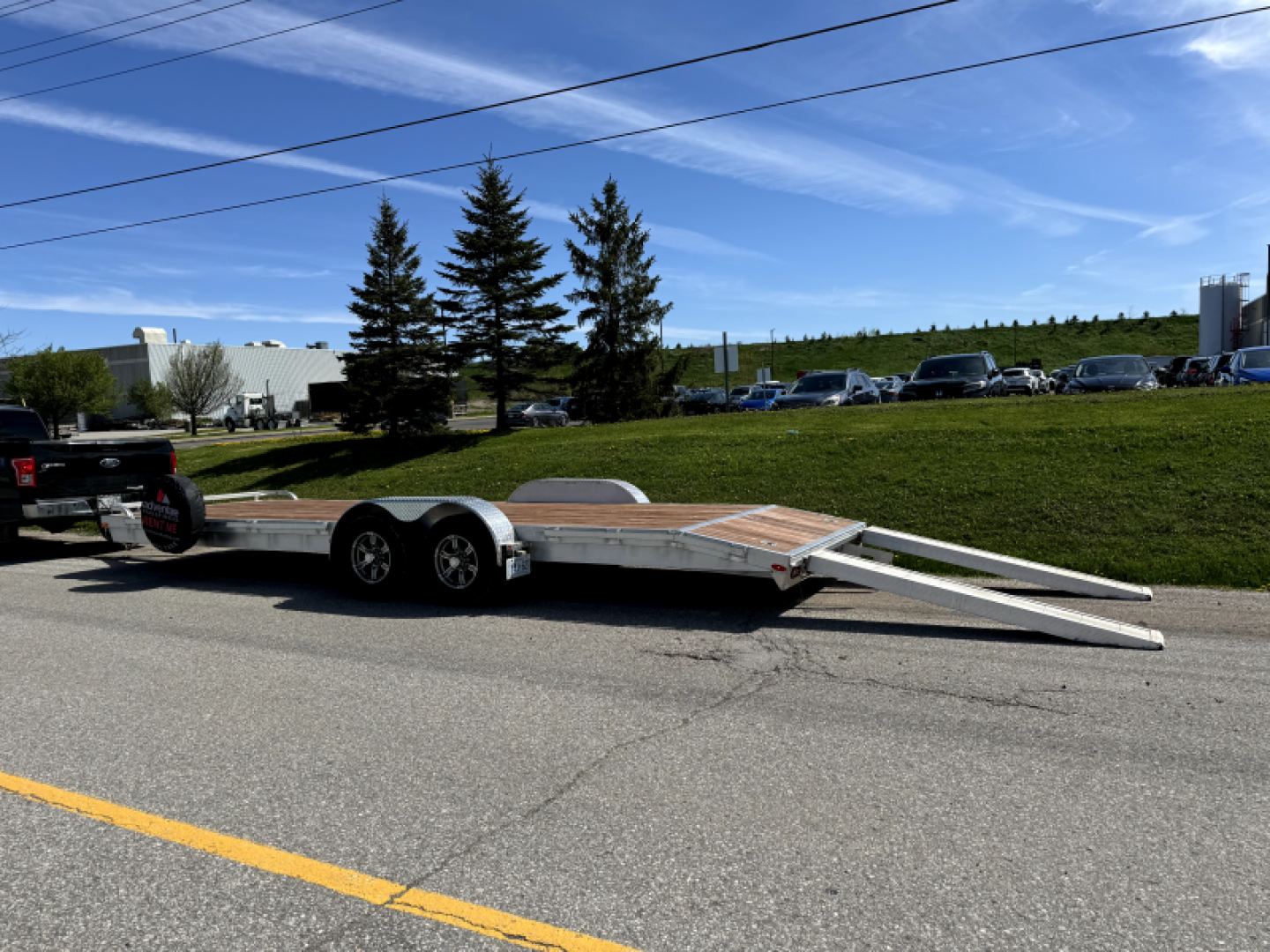 Used 7X24 Open Car Hauler Rental Trailer