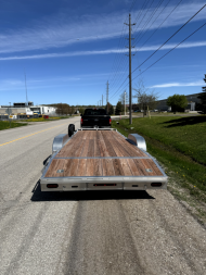 Used 7X24 Open Car Hauler Rental Trailer
