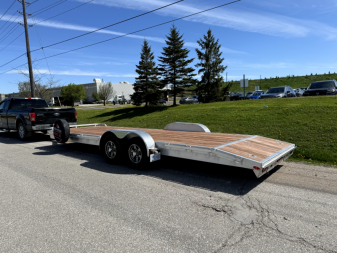 Used 7X24 Open Car Hauler Rental Trailer