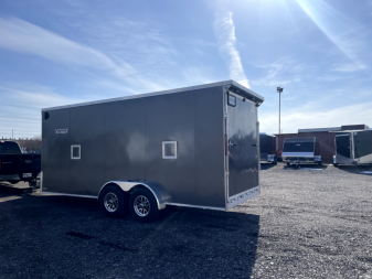 Used 7x18 + 5' V-Nose Enclosed Rental Trailer