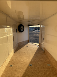 Used 7x18 + 5' V-Nose Enclosed Rental Trailer