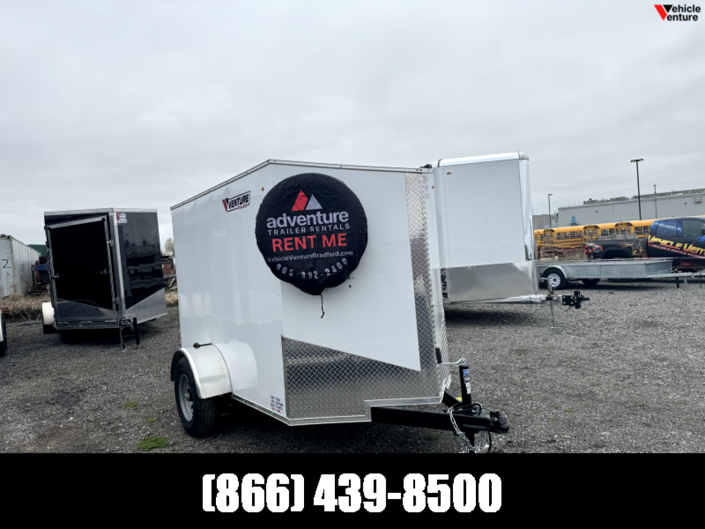 Used 5X8 Enclosed Rental Trailer