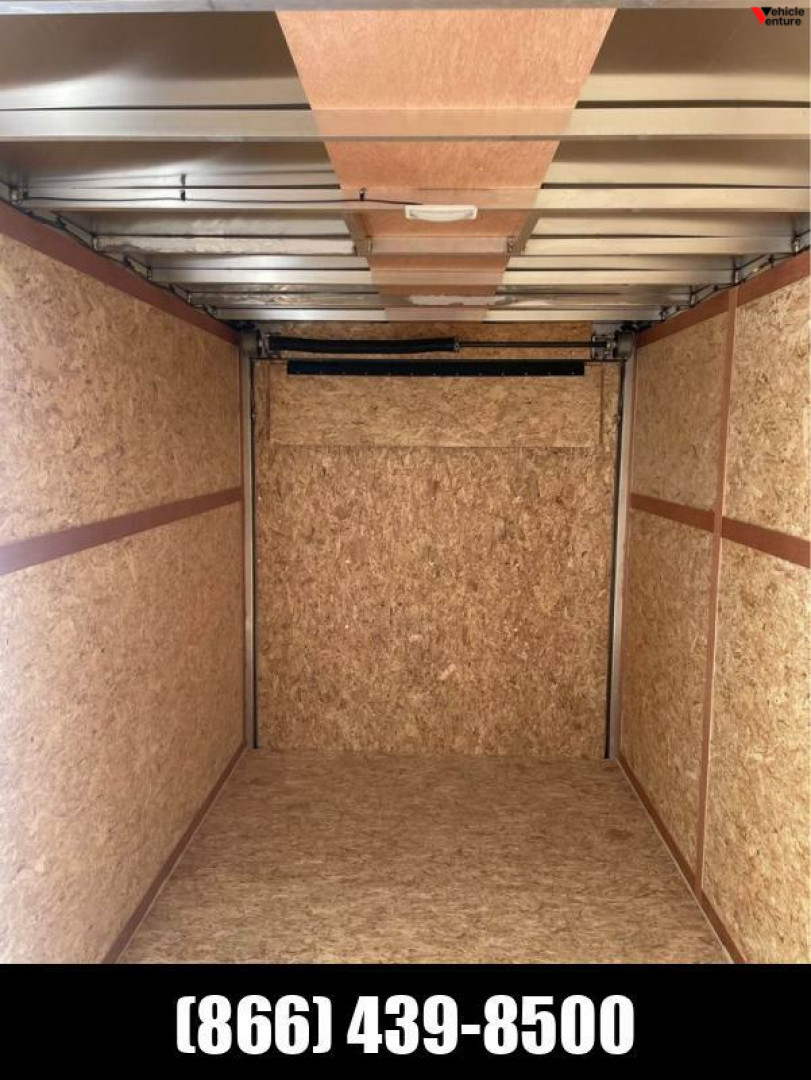 New 2024 6x12 Enclosed Aluminum Trailer with rear spoiler
