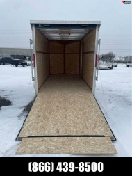 New 2024 6x12 Enclosed Aluminum Trailer with rear spoiler