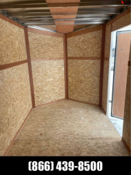 New 2024 6x12 Enclosed Aluminum Trailer with rear spoiler